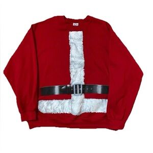 Gildan Christmas Santa Claus sweater size XL